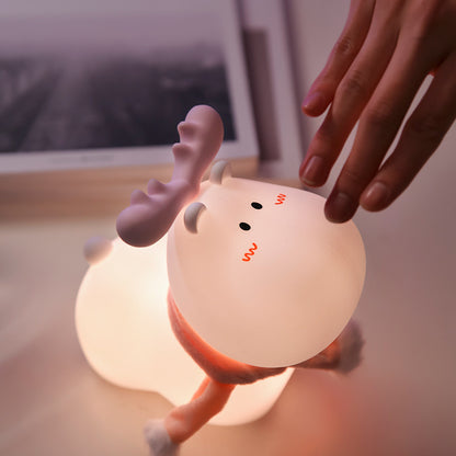 Christmas Deer Soft Silicone Lamp
