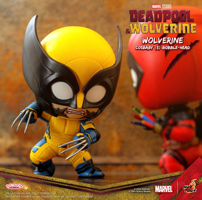 Hottoys 2024 Deadpool & Wolverine Anime Figure Deadpool Wolverine Action Figure Cosbaby