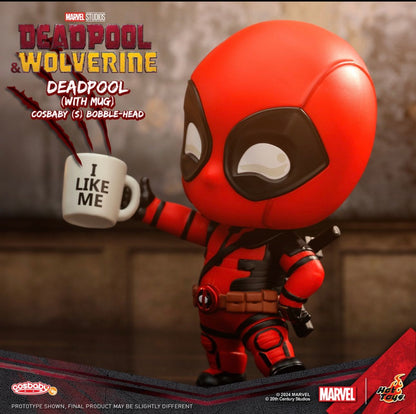 Hottoys 2024 Deadpool & Wolverine Anime Figure Deadpool Wolverine Action Figure Cosbaby