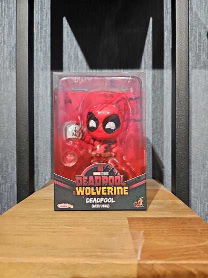 Hottoys 2024 Deadpool & Wolverine Anime Figure Deadpool Wolverine Action Figure Cosbaby