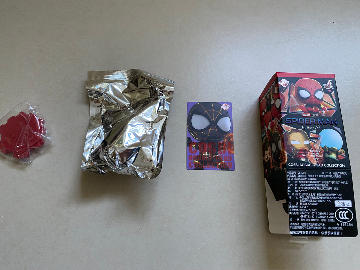 Hottoys Cosbi Marvel Spiderman No Way Home Series 1 Bobble Head Collection Blind Box