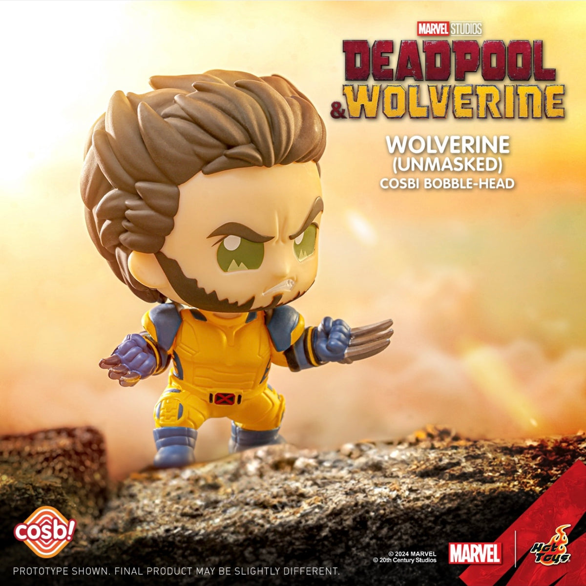 Hottoys Cosbi Deadpool & Wolverine Bobble Head Collection Blind Box