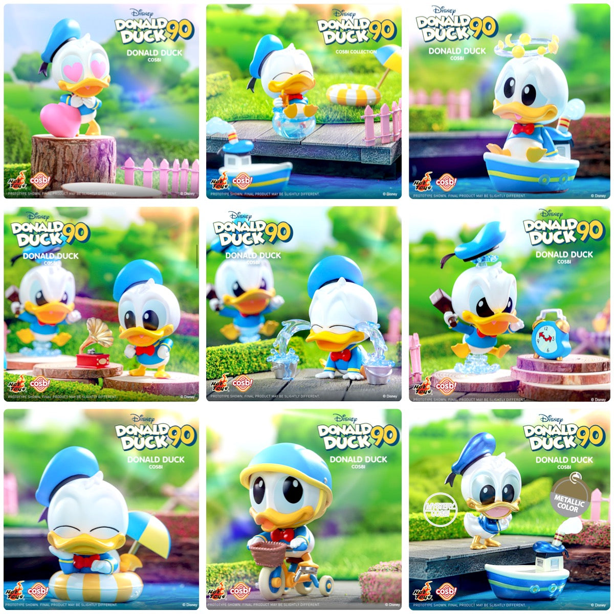 Hottoys Cosbi Disney Donald Duck 90 Bobble Head Collection Blind Box