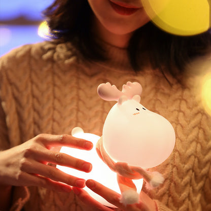 Christmas Deer Soft Silicone Lamp